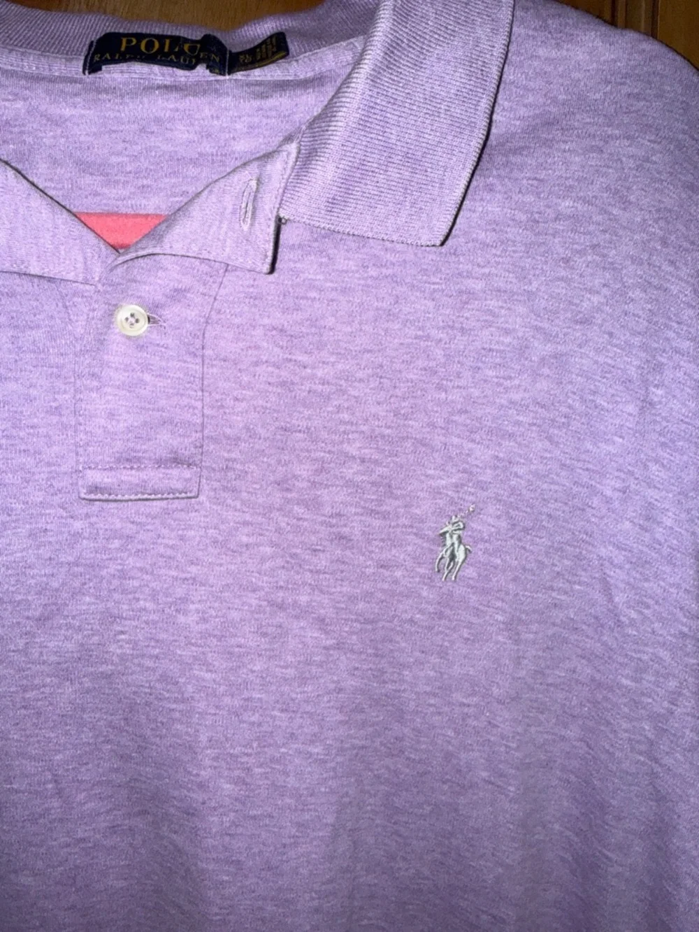 Polo by Ralph Lauren Light Lavender heathered  Polo Shirt XL